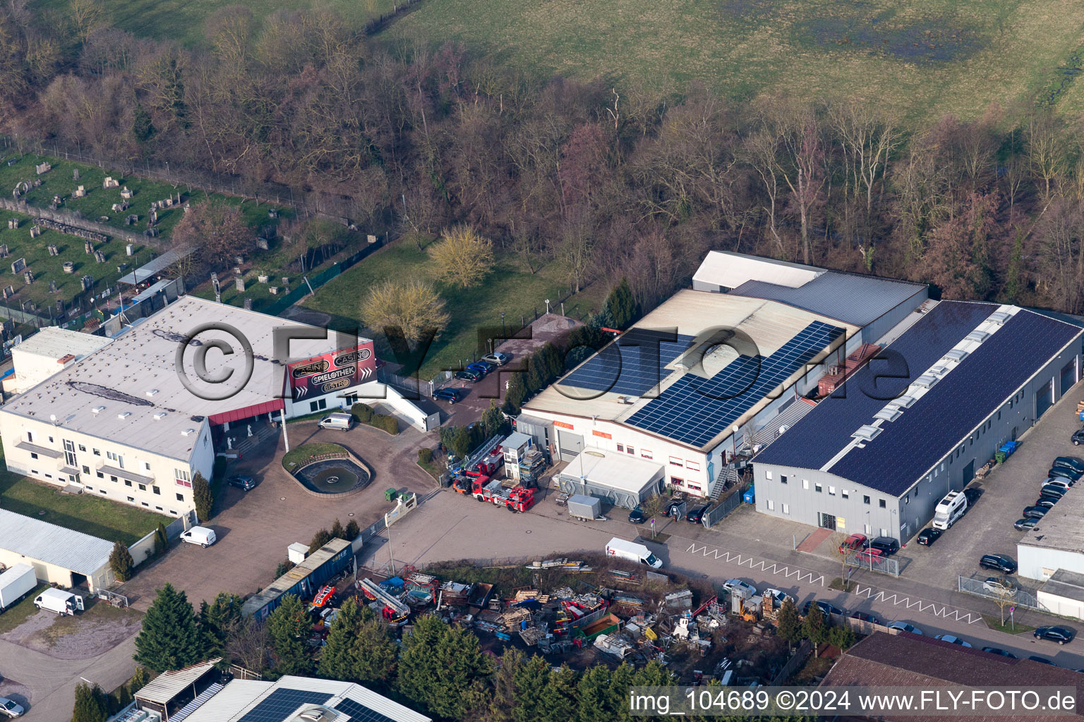 Horst Industrial Estate in the district Minderslachen in Kandel in the state Rhineland-Palatinate, Germany