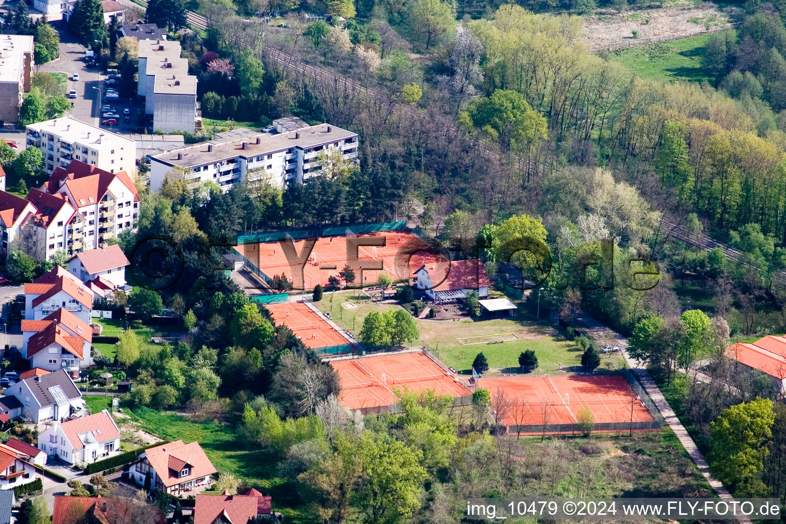 Tennis club in Jockgrim in the state Rhineland-Palatinate, Germany