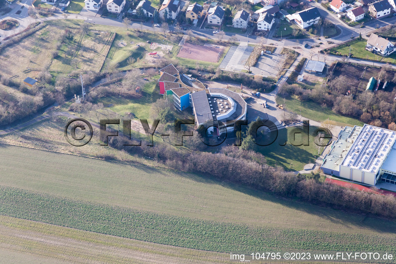 Adolf-Kußmaul-School in the district Graben in Graben-Neudorf in the state Baden-Wuerttemberg, Germany