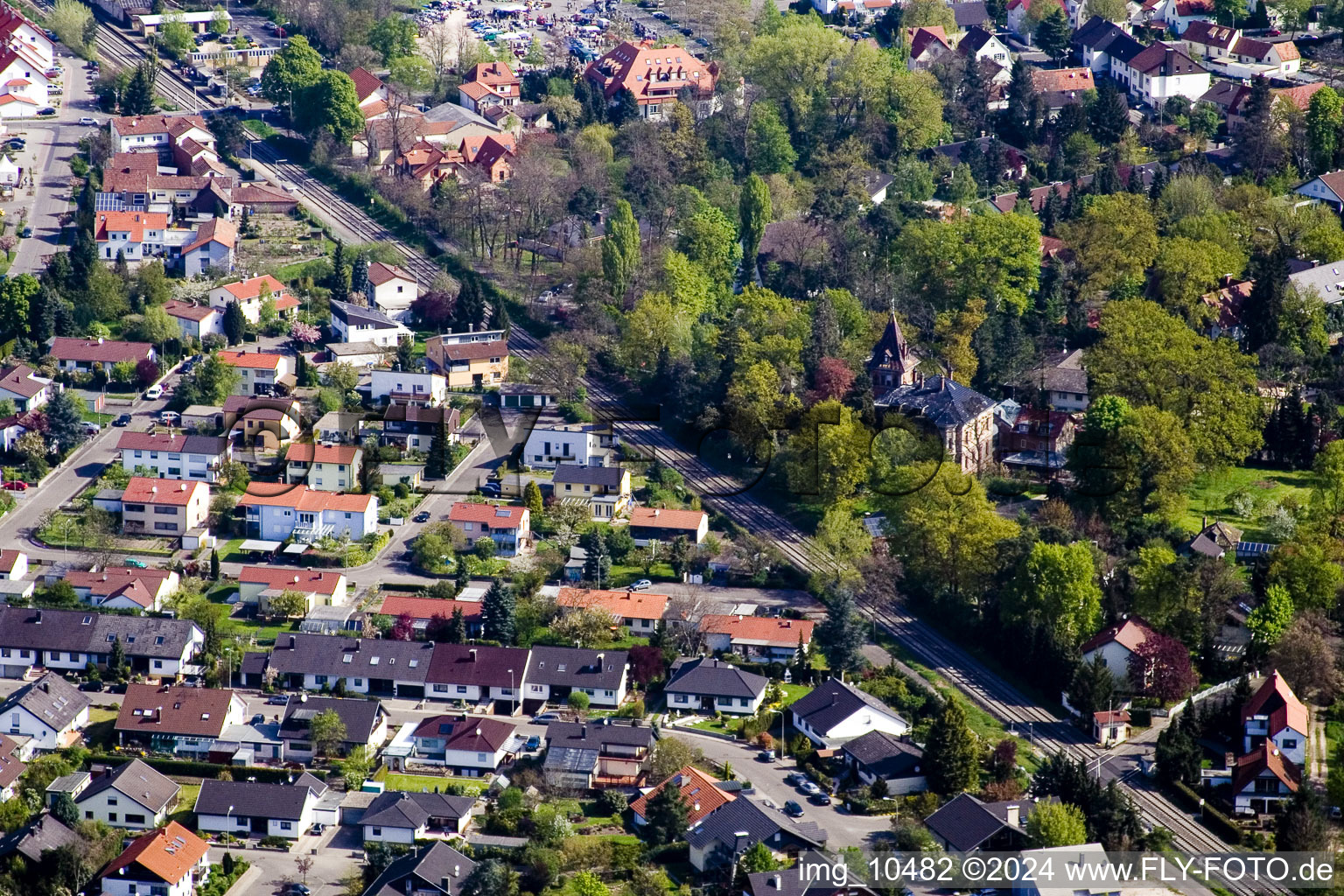 Germersheimer Street, Kandeler Street in Jockgrim in the state Rhineland-Palatinate, Germany