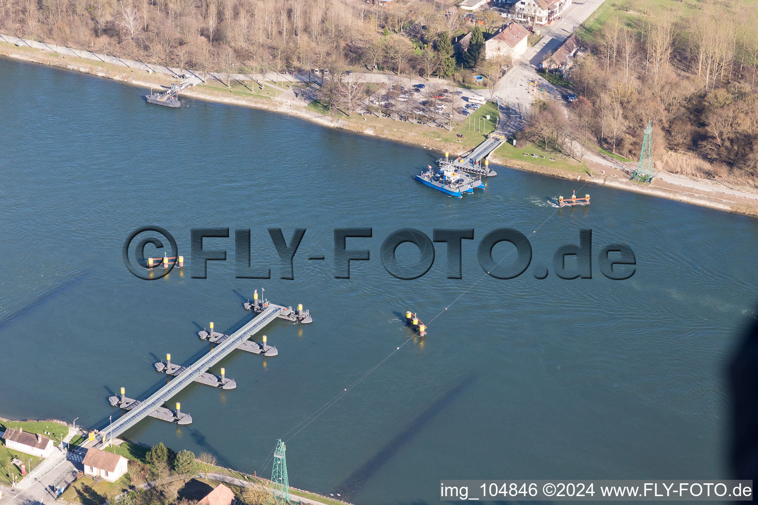 Seltz in the state Bas-Rhin, France from the drone perspective