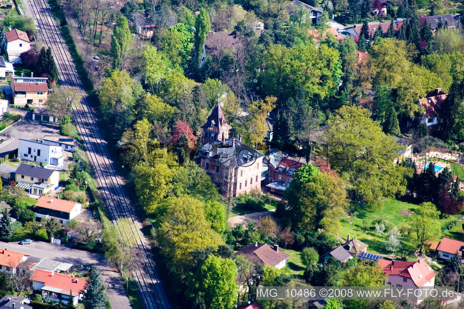 Parkring in Jockgrim in the state Rhineland-Palatinate, Germany