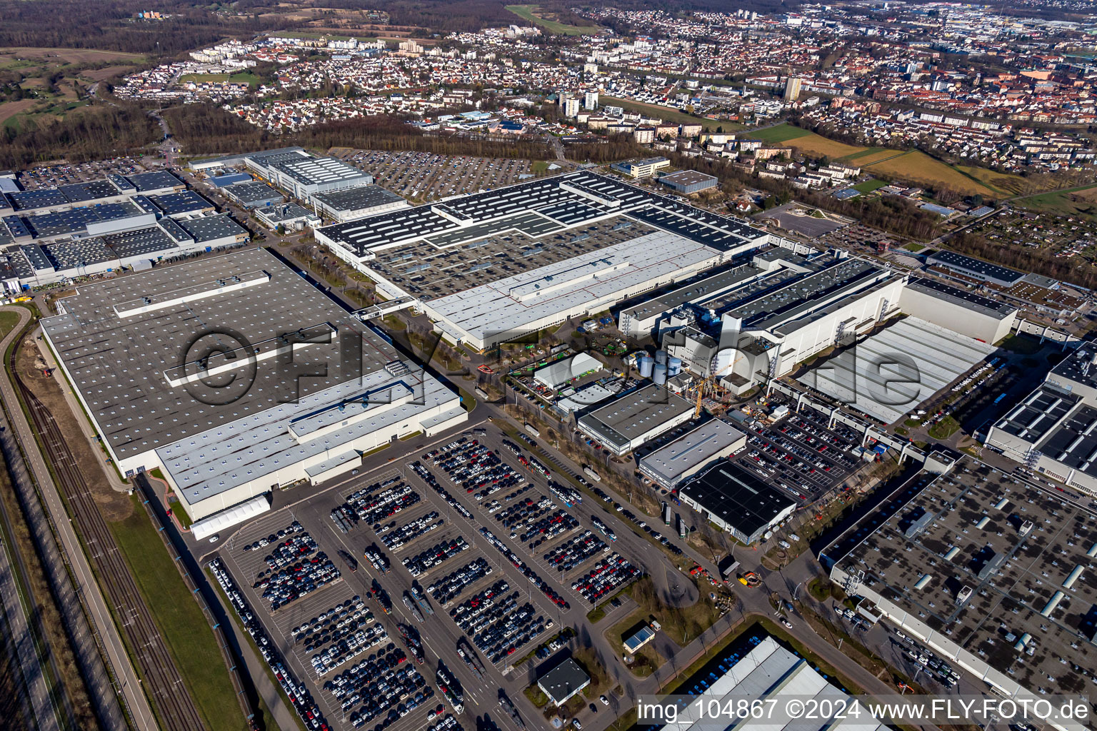 Mercedes Benz plant in Rastatt in the state Baden-Wuerttemberg, Germany