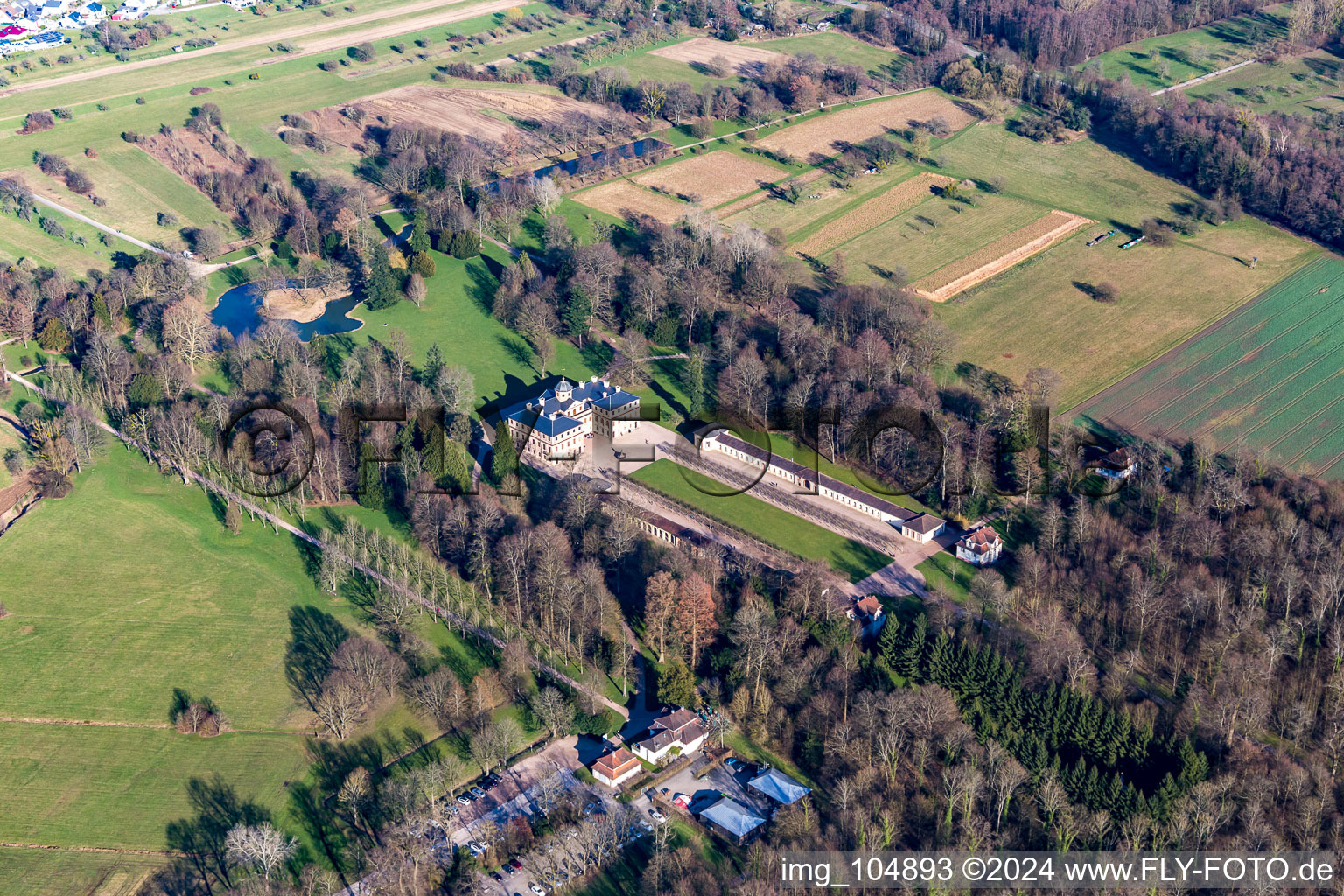 District Förch in Rastatt in the state Baden-Wuerttemberg, Germany out of the air