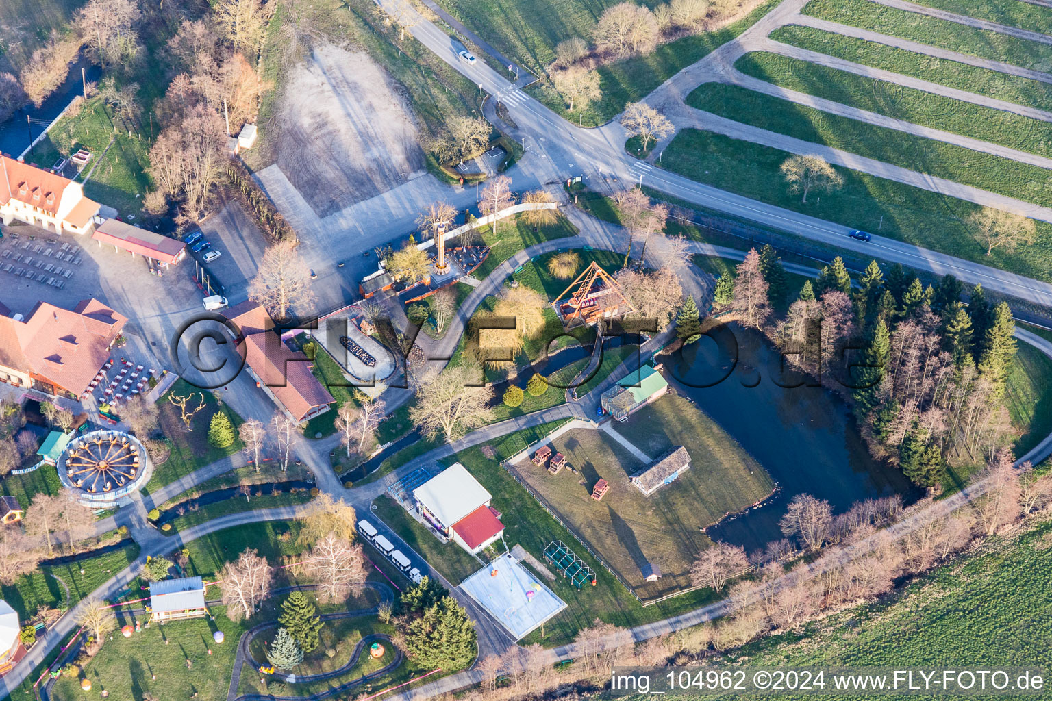 Leisure Centre - Amusement Park Didiland in Morsbronn-les-Bains in Grand Est, France out of the air