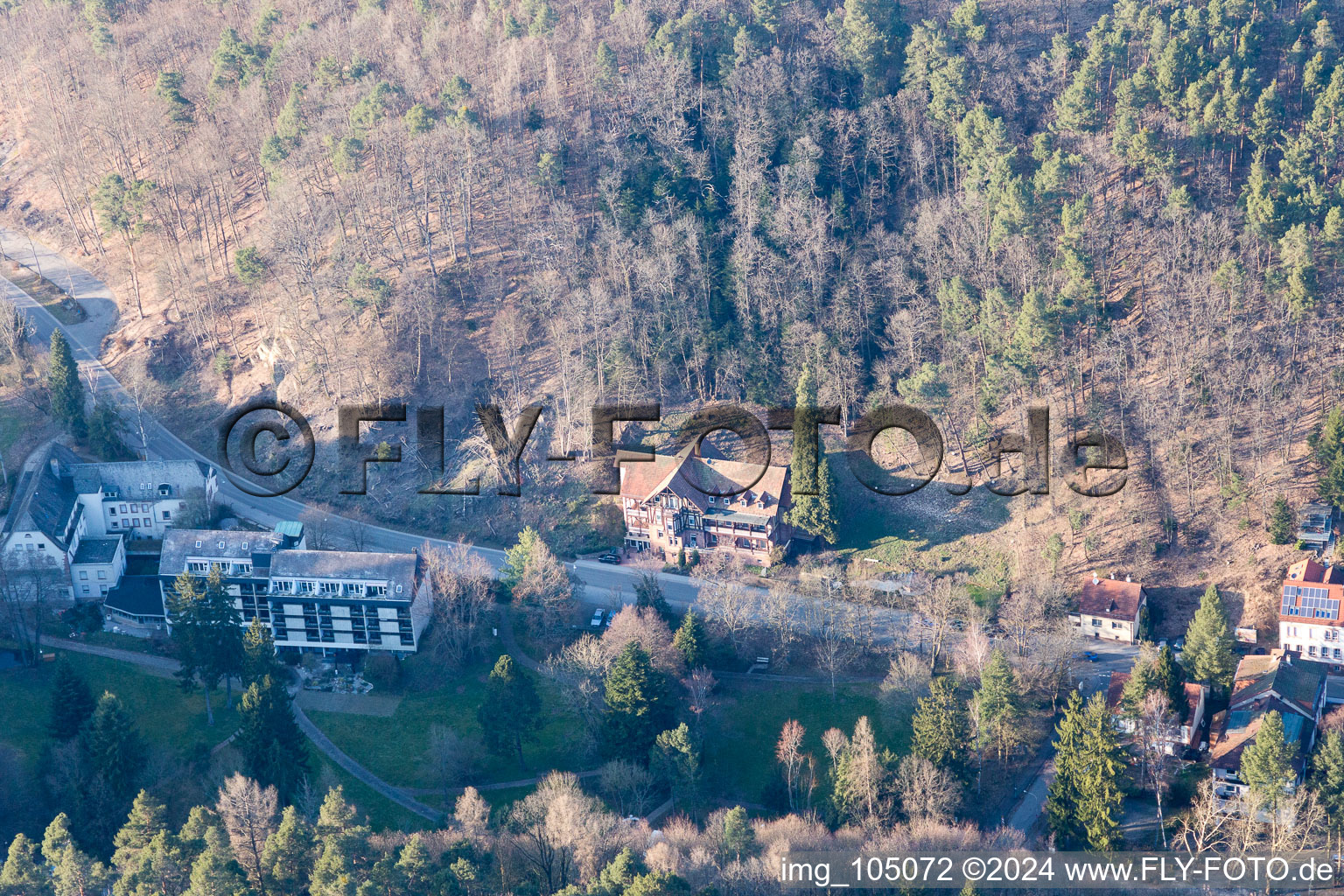 Bad Bergzabern in the state Rhineland-Palatinate, Germany out of the air