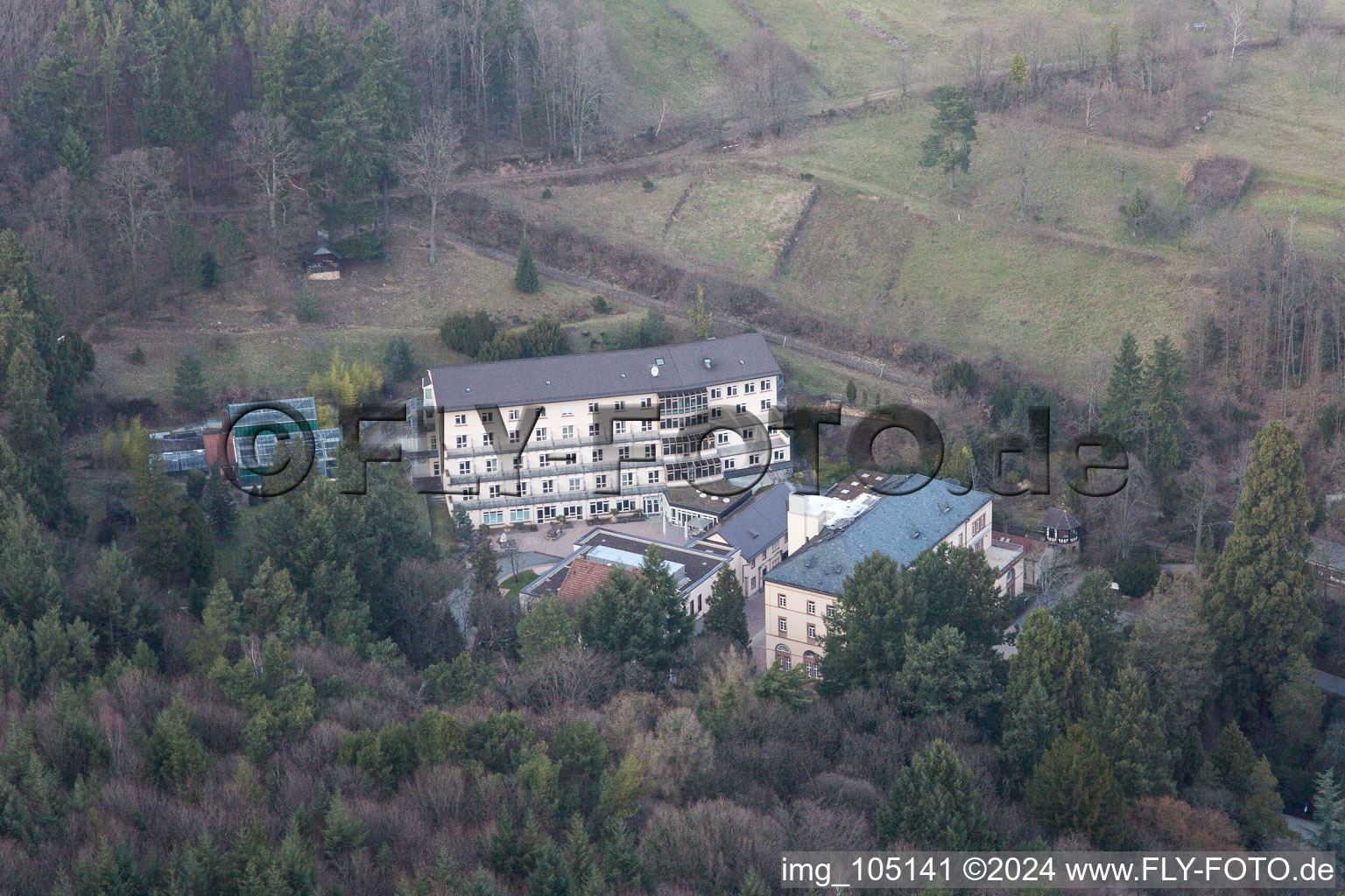 Gleisweiler in the state Rhineland-Palatinate, Germany out of the air