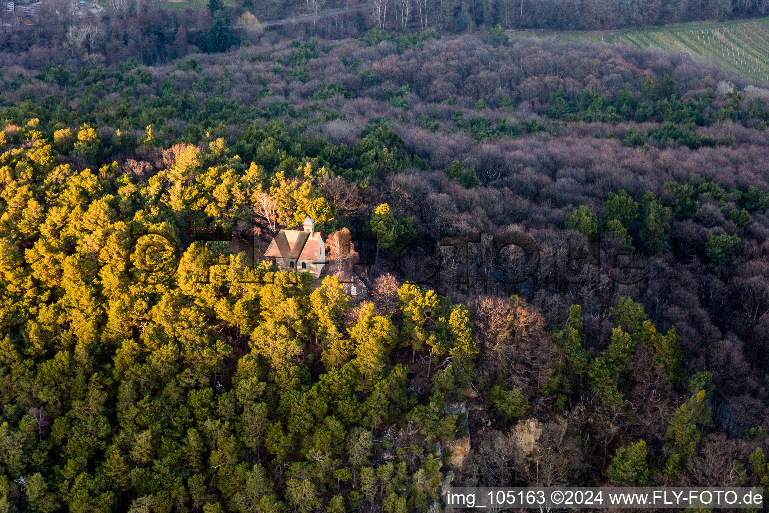 Drone image of Sankt Martin in the state Rhineland-Palatinate, Germany