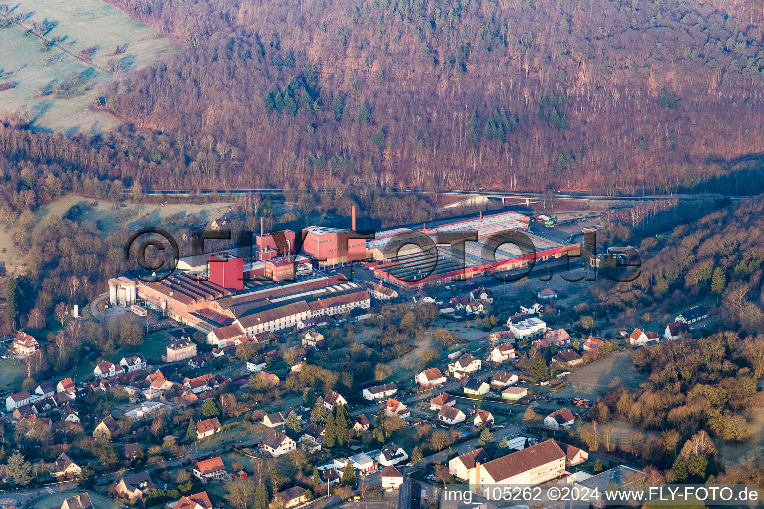 Building and production halls on the premises of the Foundry of NIEDERBRONN in Niederbronn-les-Bains in Grand Est, France