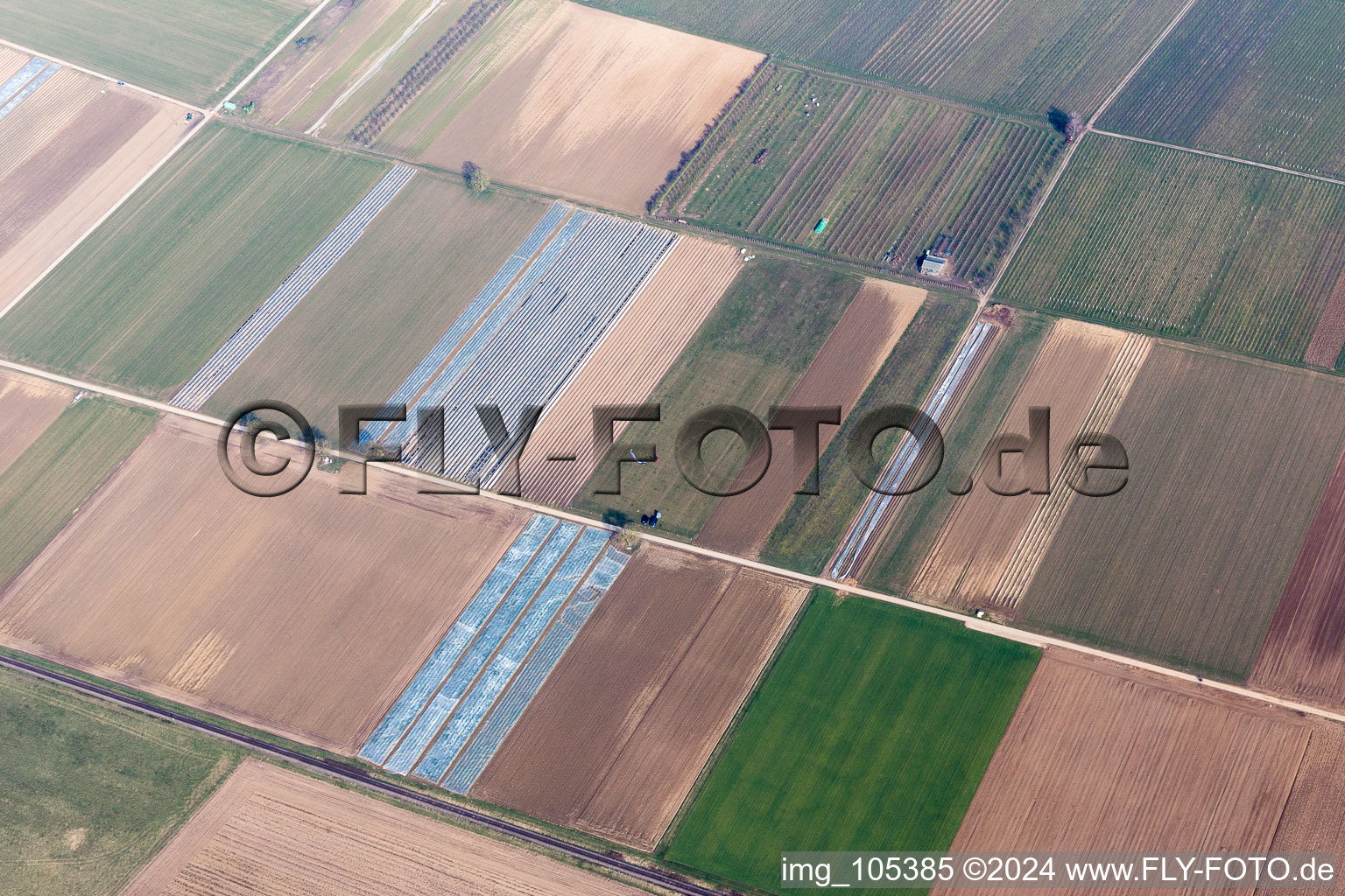 Bird's eye view of Winden in the state Rhineland-Palatinate, Germany