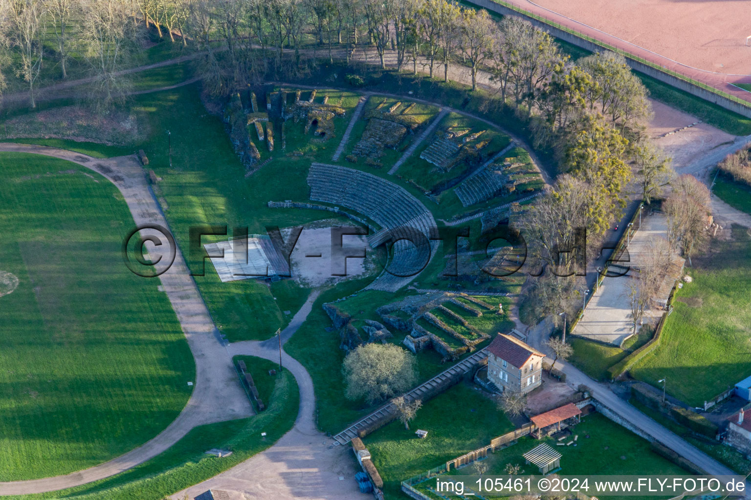 (Burgundy) in Autun in the state Saone et Loire, France out of the air