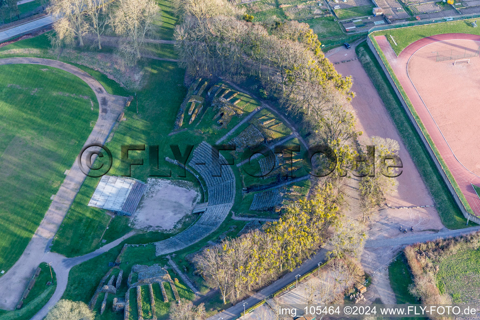 (Burgundy) in Autun in the state Saone et Loire, France from the plane