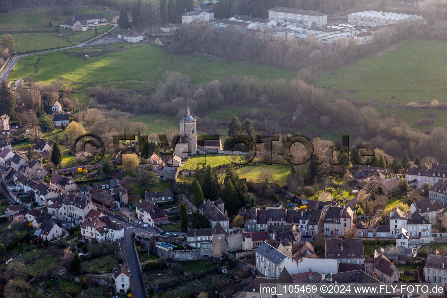 Drone image of (Burgundy) in Autun in the state Saone et Loire, France