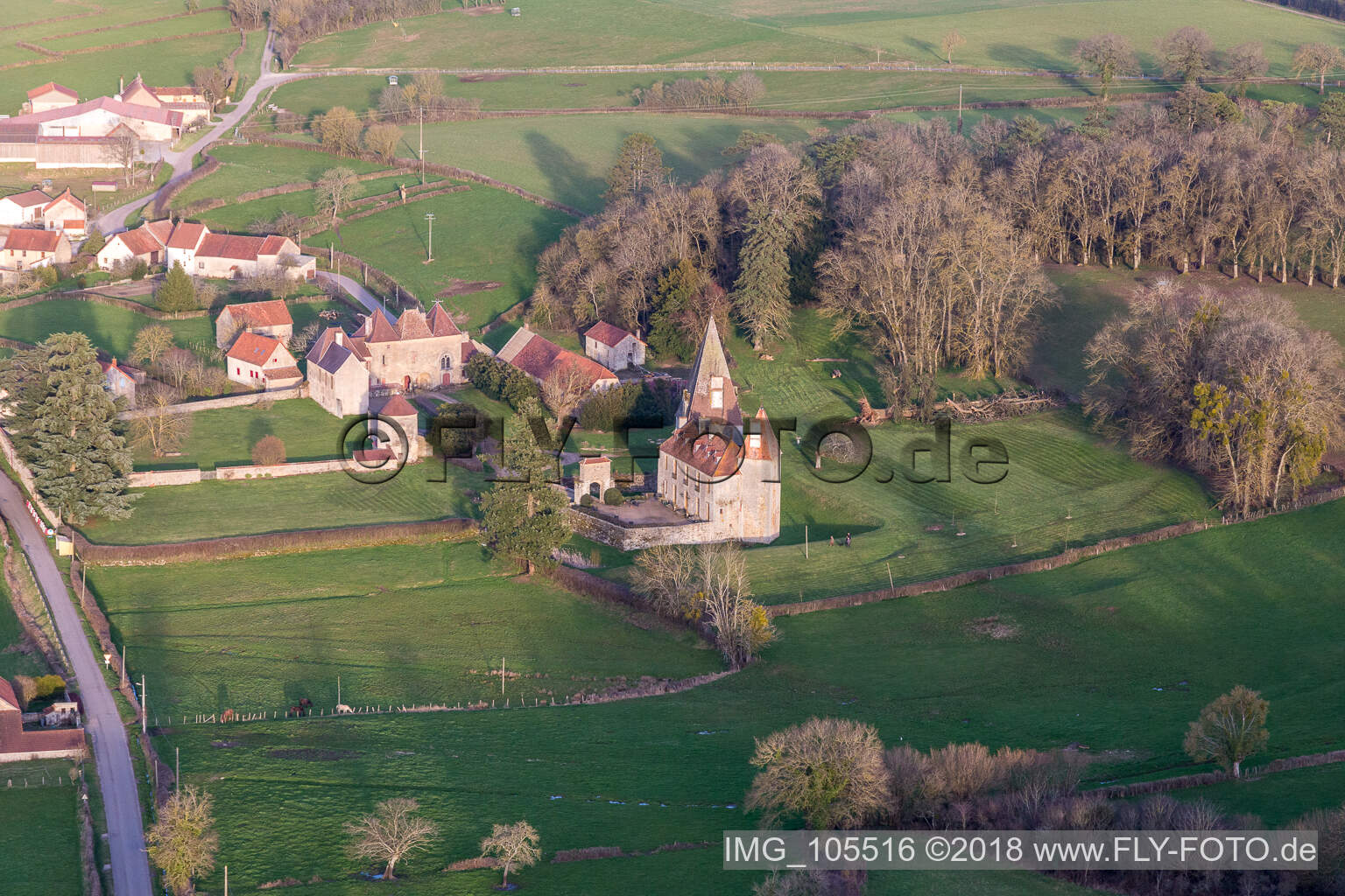 Château de Morlet in Burgundy in Morlet in the state Saone et Loire, France