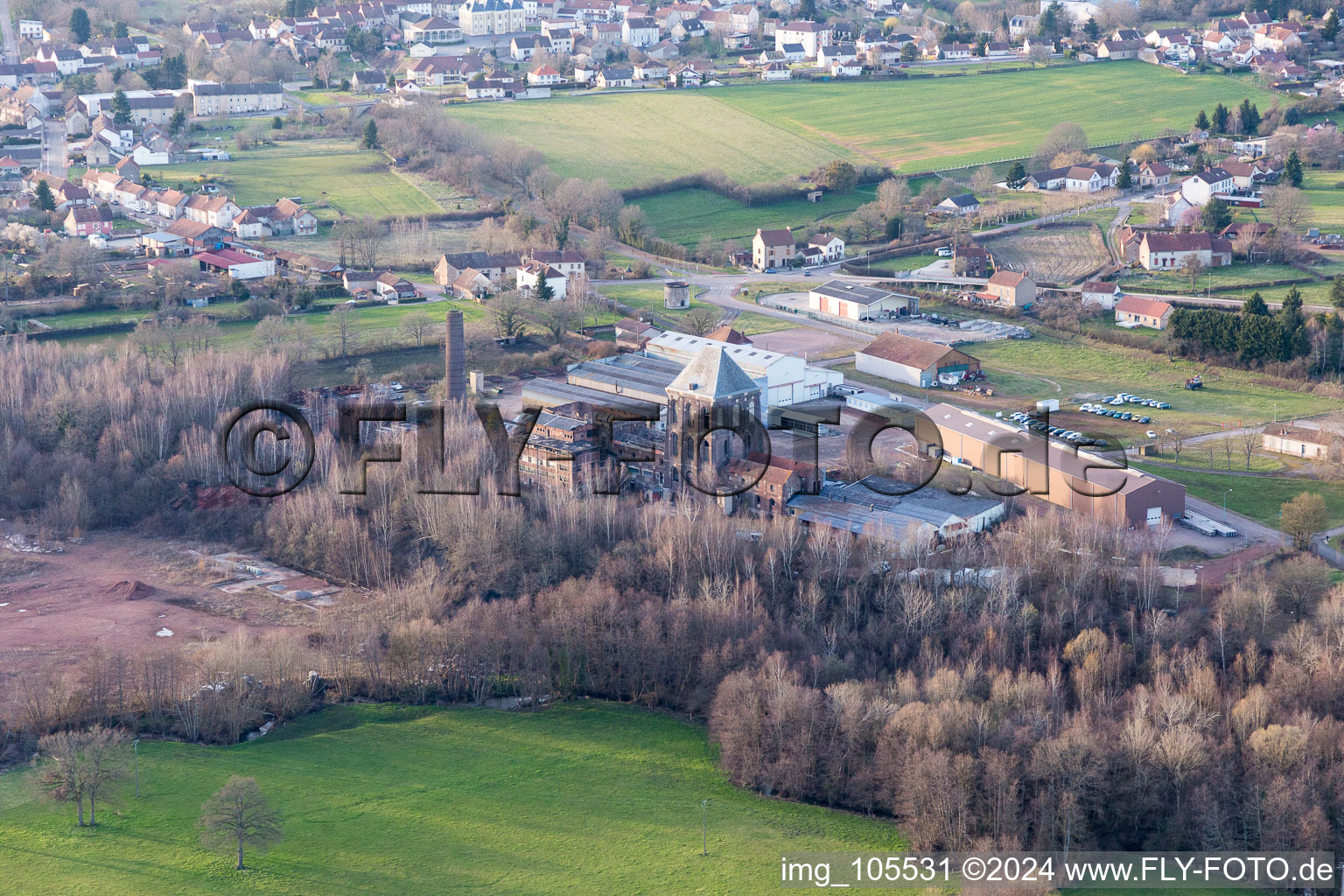 Former steelworks (Burgundy) in Épinac in the state Saone et Loire, France