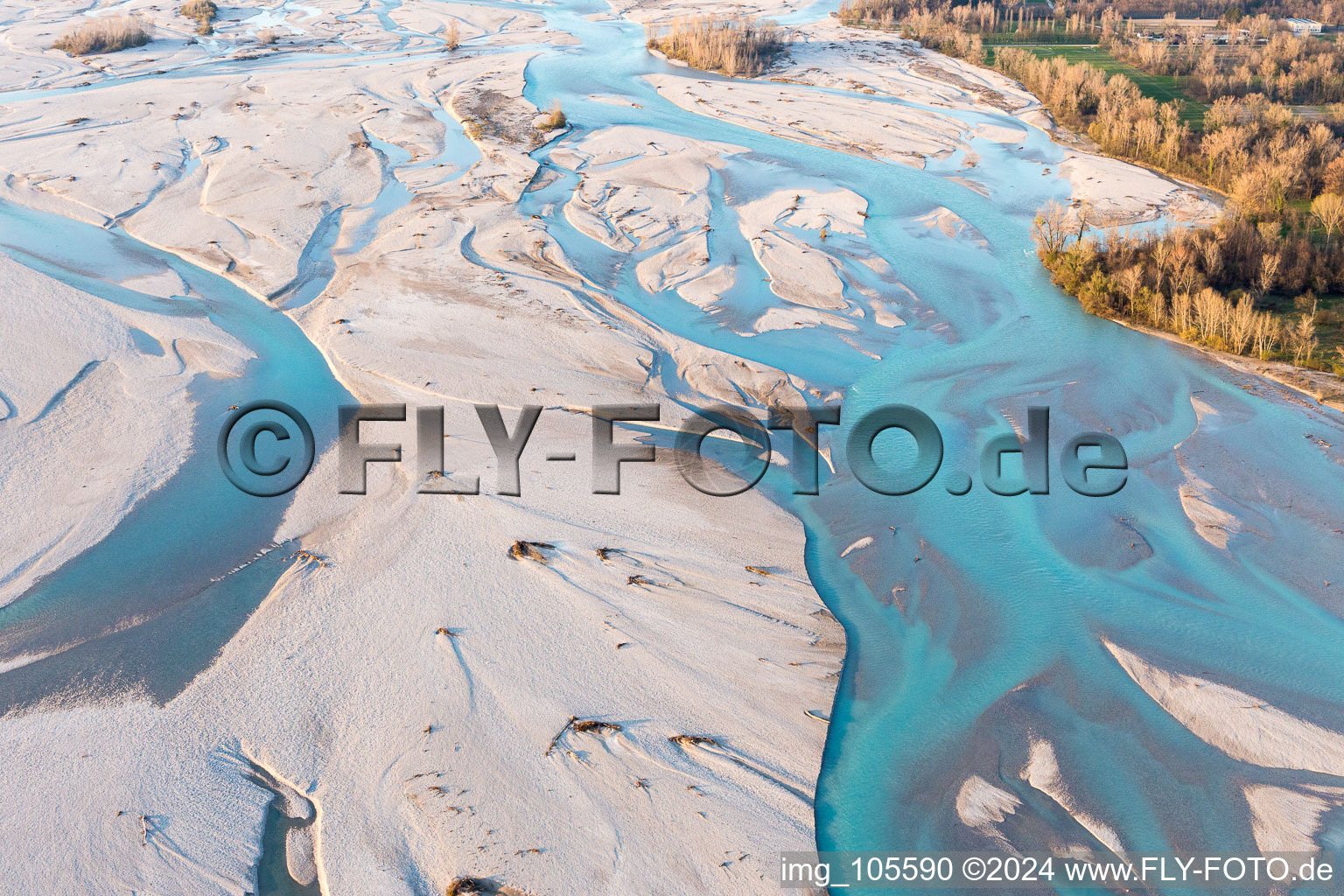 Bird's eye view of Dignano in the state Friuli Venezia Giulia, Italy