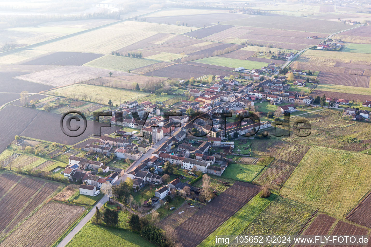 Aerial view of San Paolo in the state Friuli Venezia Giulia, Italy