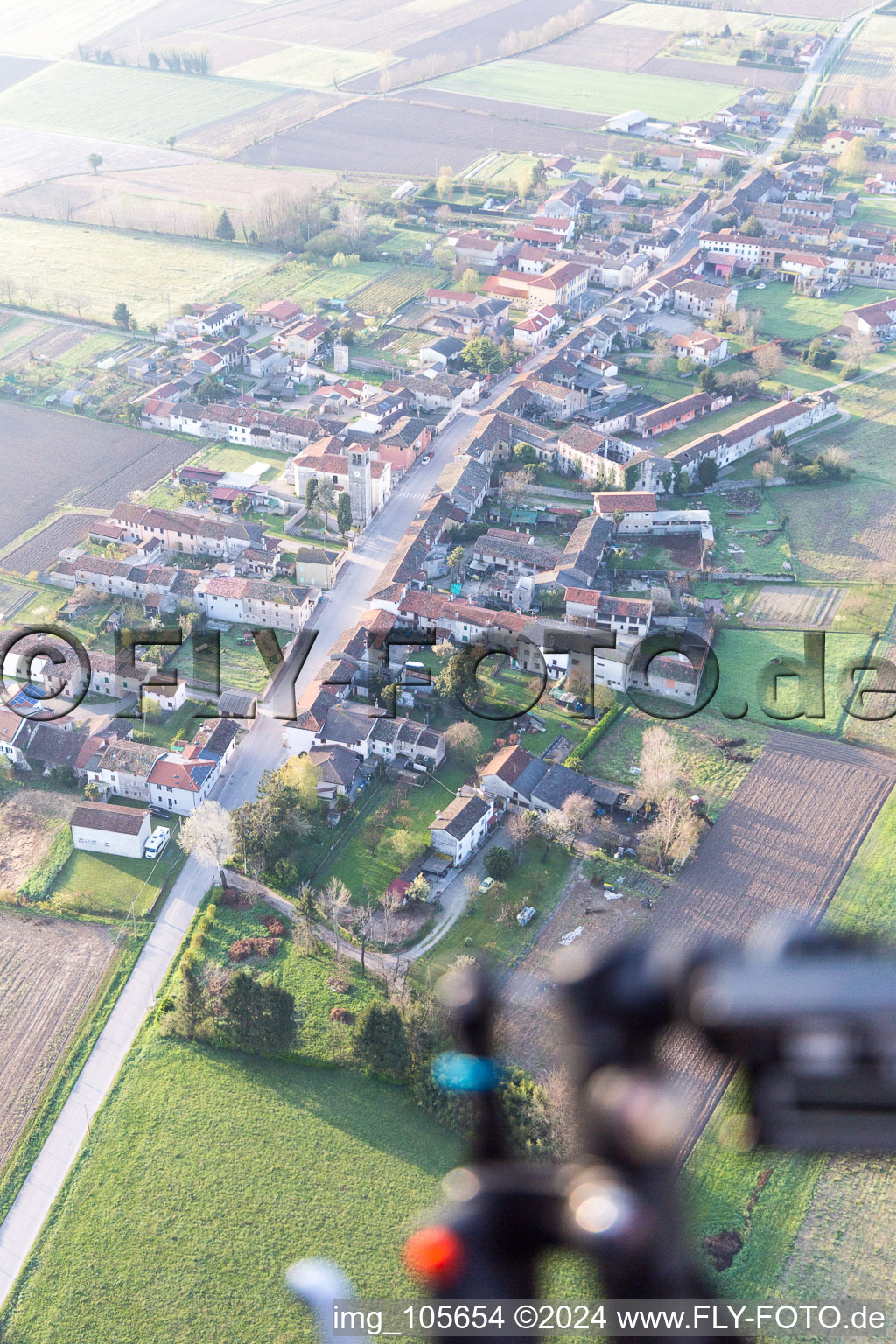 Aerial photograpy of San Paolo in the state Friuli Venezia Giulia, Italy