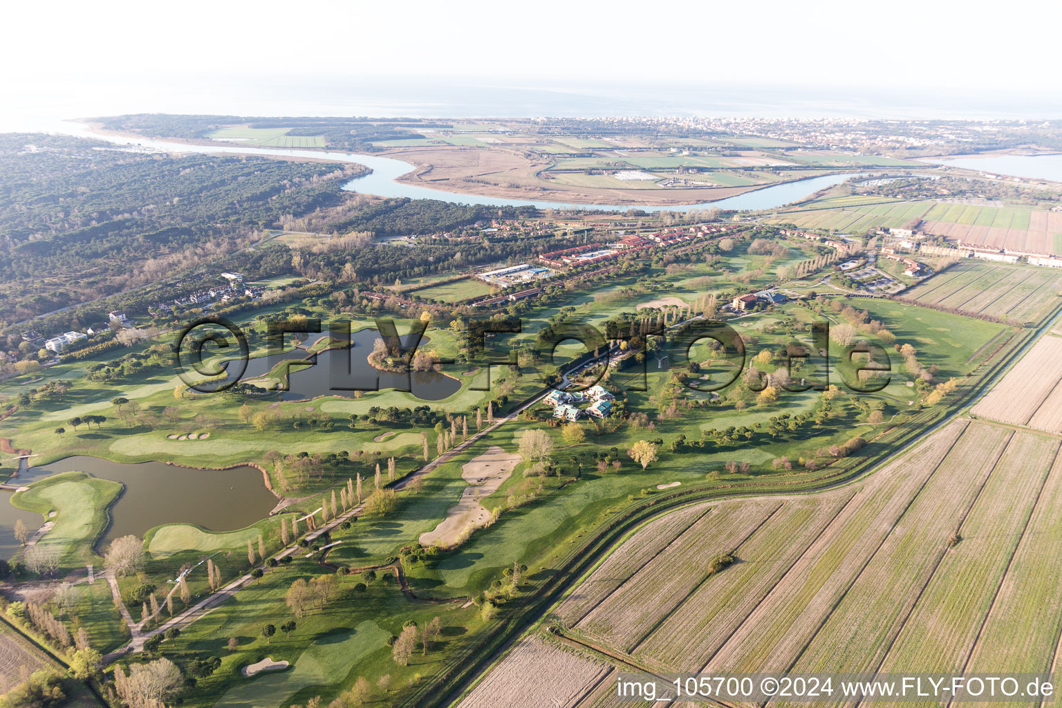 Oblique view of Casabianca in the state Friuli Venezia Giulia, Italy