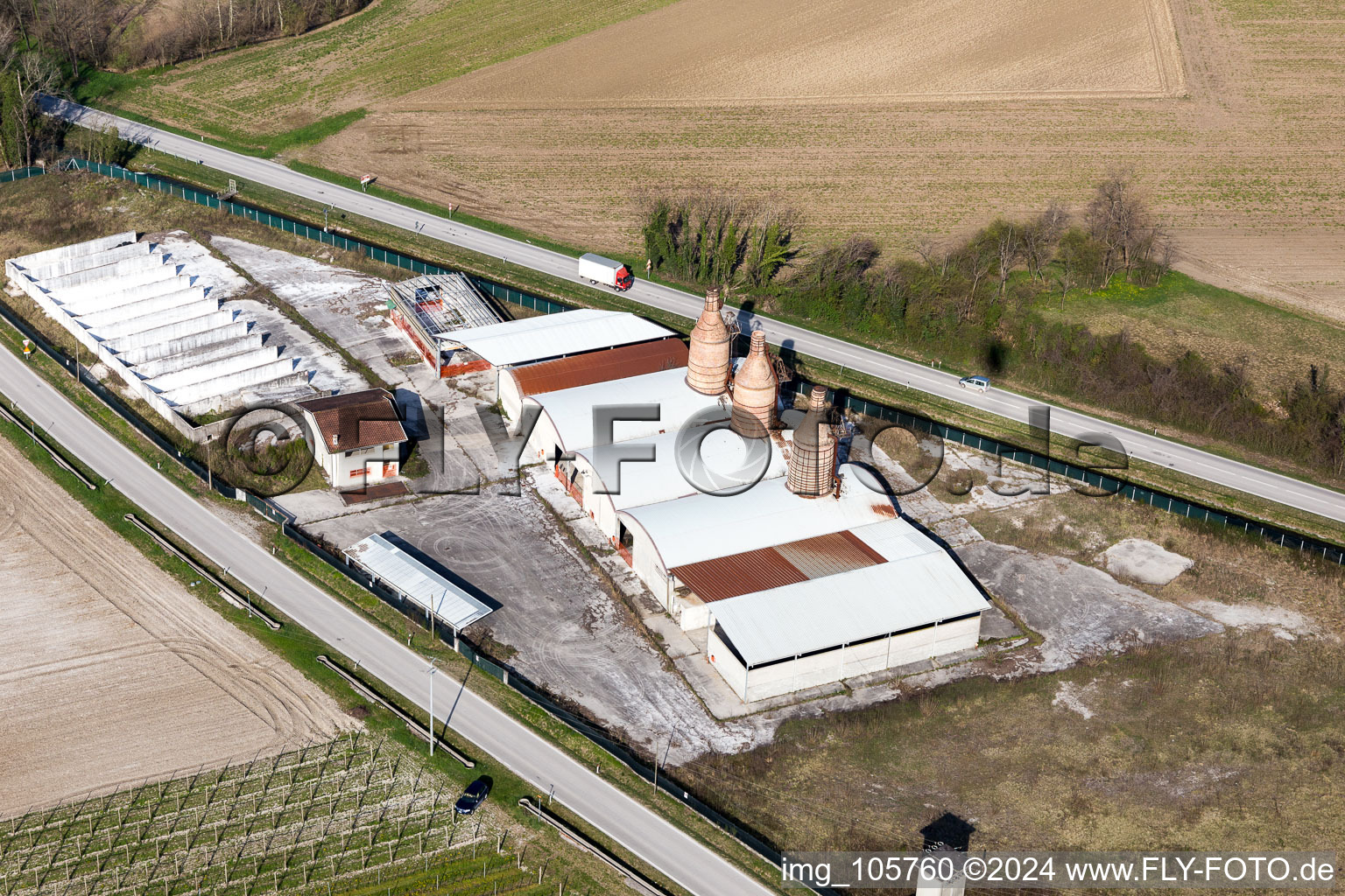 Oblique view of San Lorenzo in the state Friuli Venezia Giulia, Italy