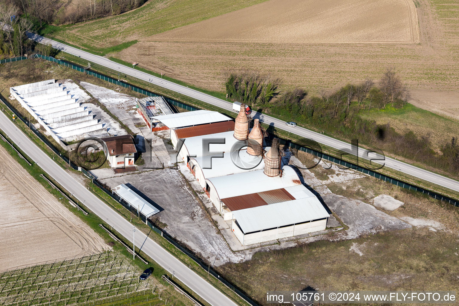 San Lorenzo in the state Friuli Venezia Giulia, Italy from above