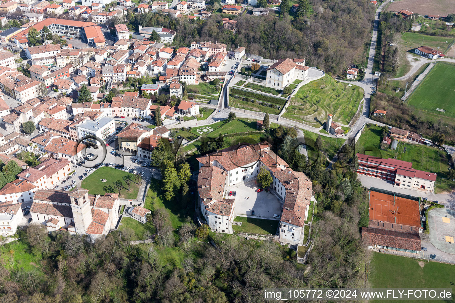 Palace Palazzo della Magnifica Thadea in Spilimbergo in Friuli-Venezia Giulia, Italy