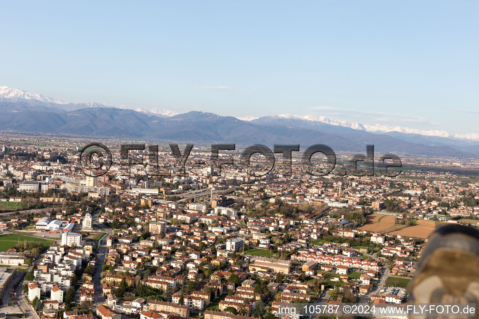 Basaldella in the state Friuli Venezia Giulia, Italy out of the air