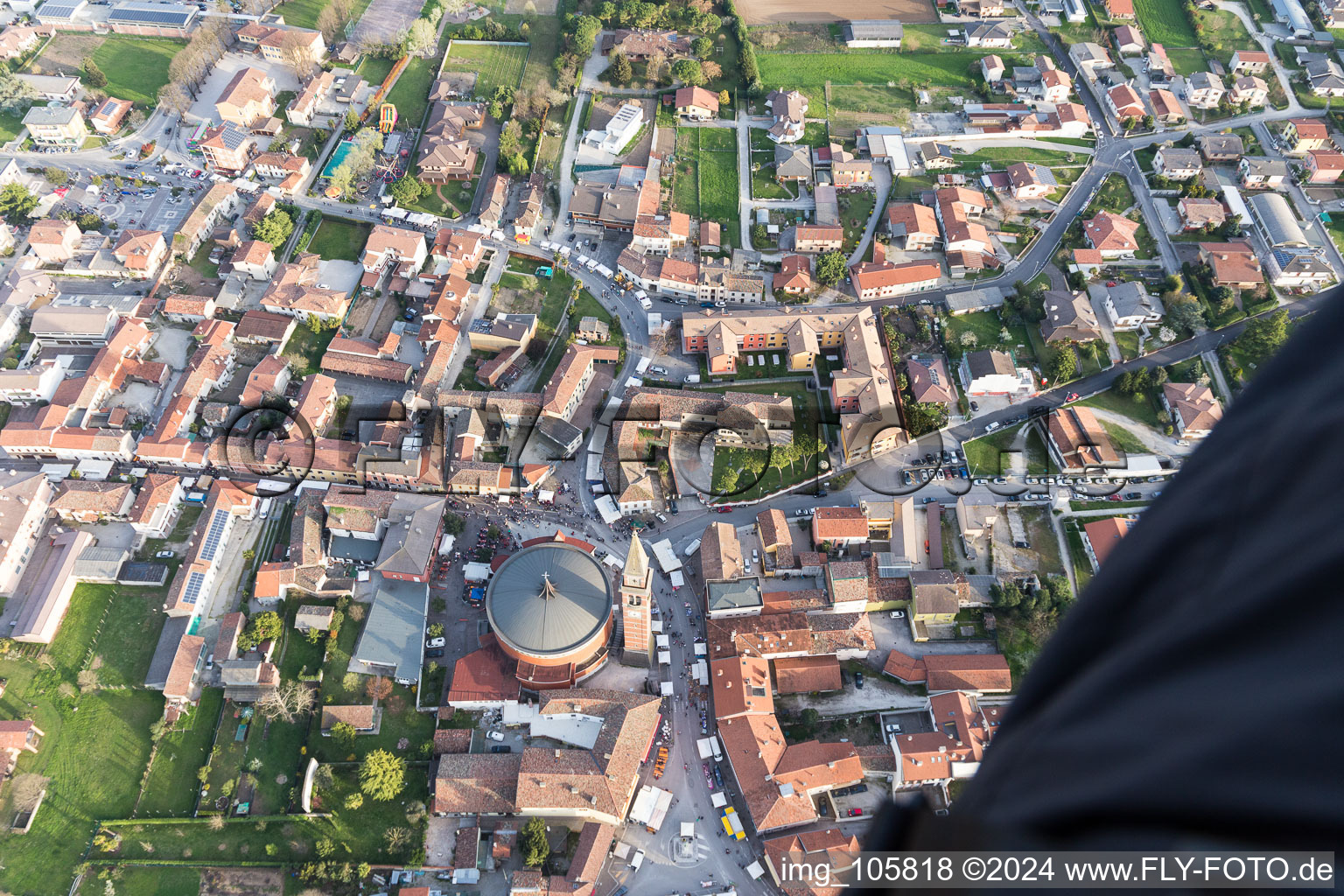 Aerial photograpy of Monte Santo-Stradalta in the state Friuli Venezia Giulia, Italy