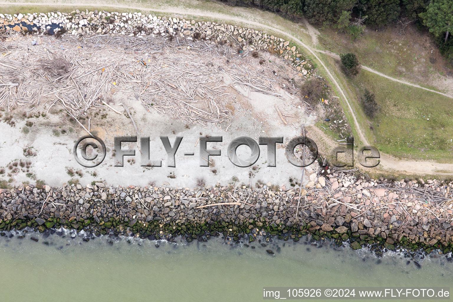 Borgo Manara in the state Emilia Romagna, Italy seen from above