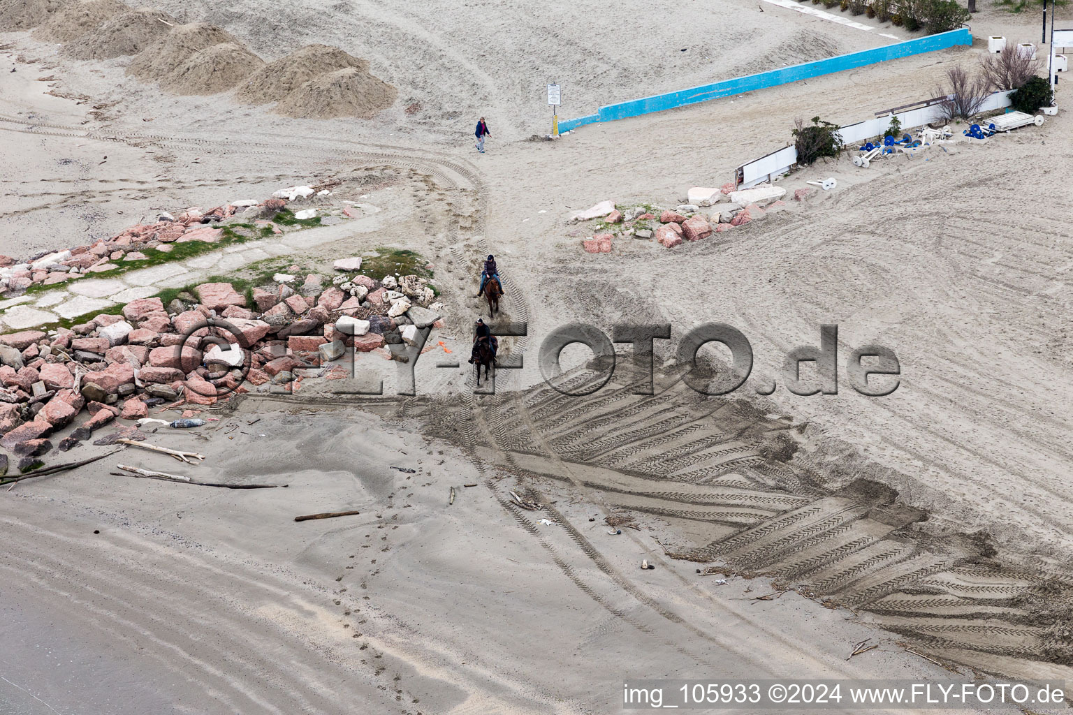 Lido delle Nazioni in the state Emilia Romagna, Italy from above