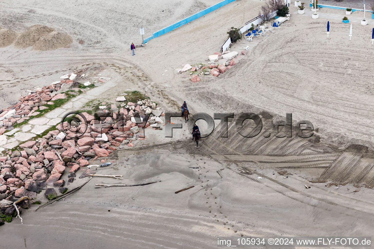 Lido delle Nazioni in the state Emilia Romagna, Italy out of the air