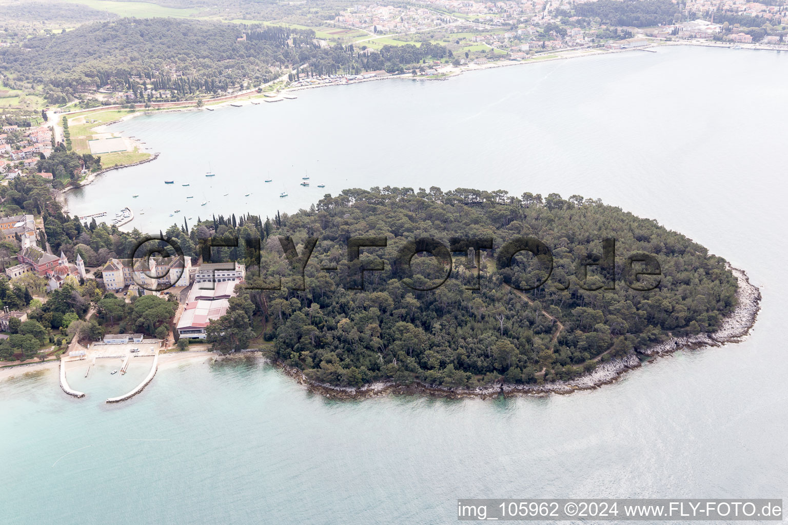 Rovinj in the state Gespanschaft Istrien, Croatia out of the air