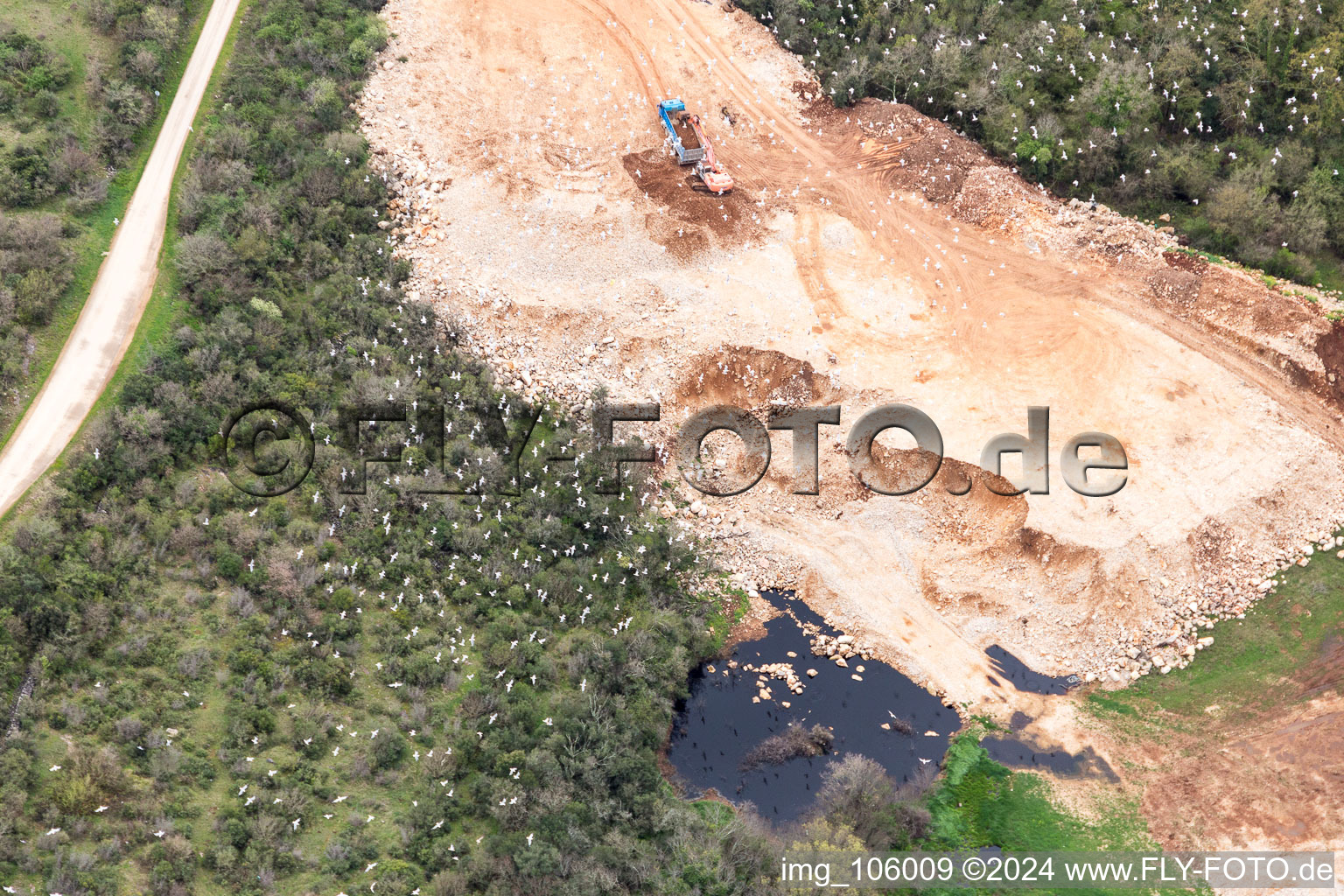 Aerial photograpy of Spanidiga in the state Gespanschaft Istrien, Croatia