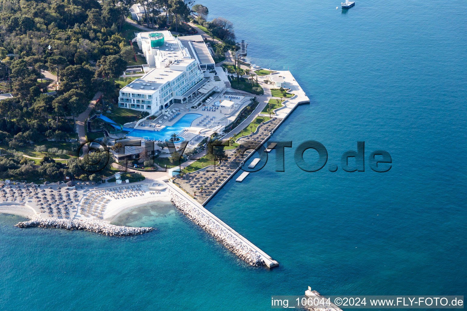 Aerial view of Sveti Duh in the state Gespanschaft Istrien, Croatia