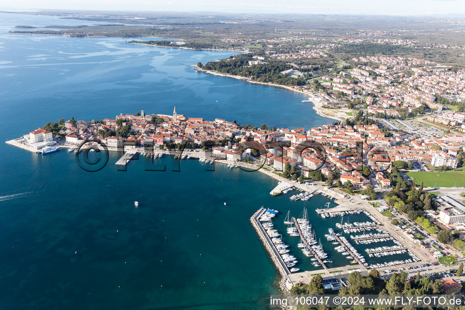 Oblique view of Sveti Duh in the state Gespanschaft Istrien, Croatia