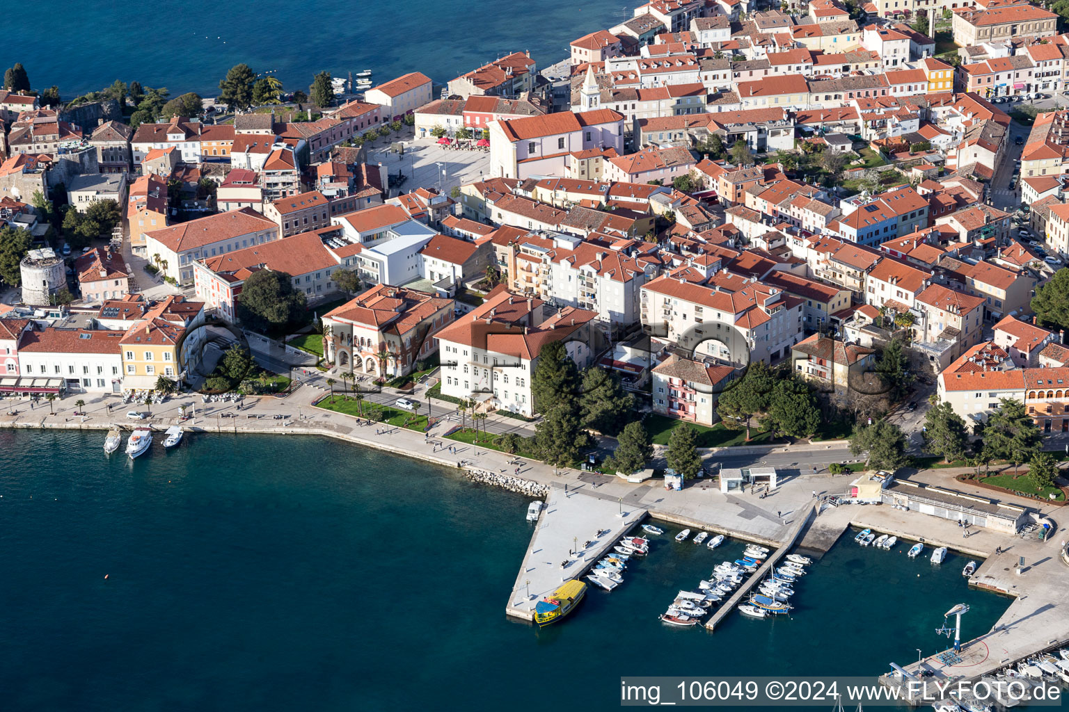 Sveti Duh in the state Gespanschaft Istrien, Croatia out of the air