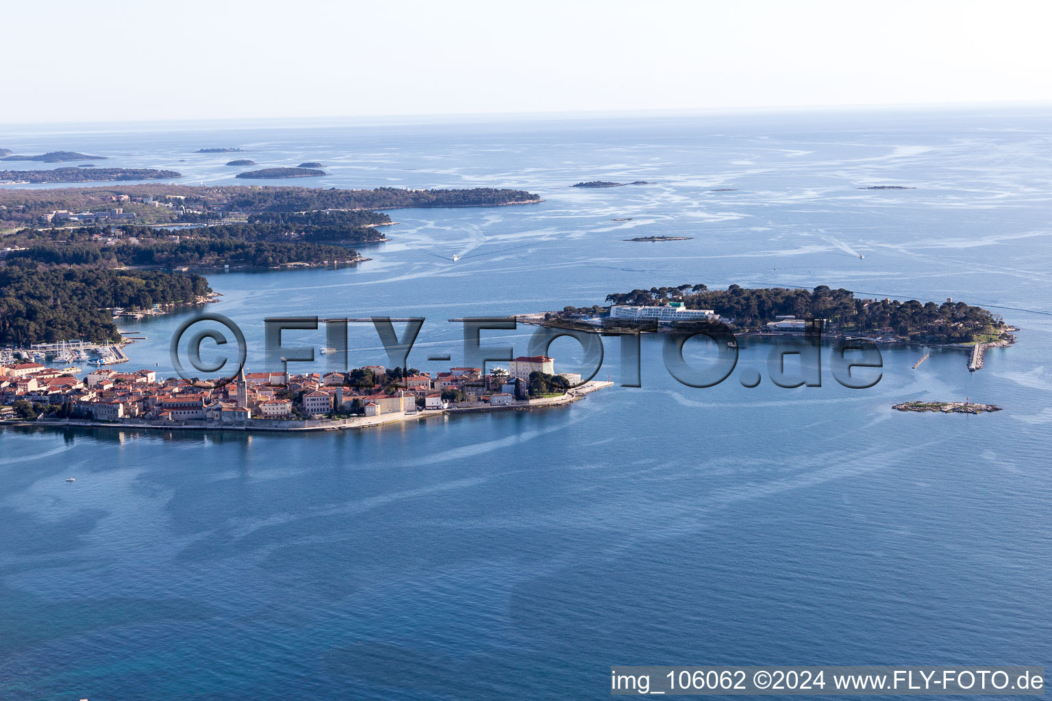 Aerial photograpy of Materada-Maj in the state Gespanschaft Istrien, Croatia