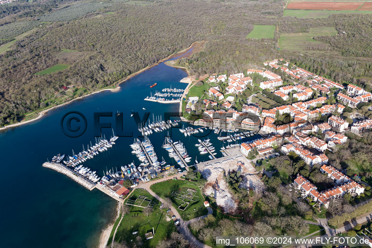 District Červar-Porat in Poreč in the state Gespanschaft Istrien, Croatia