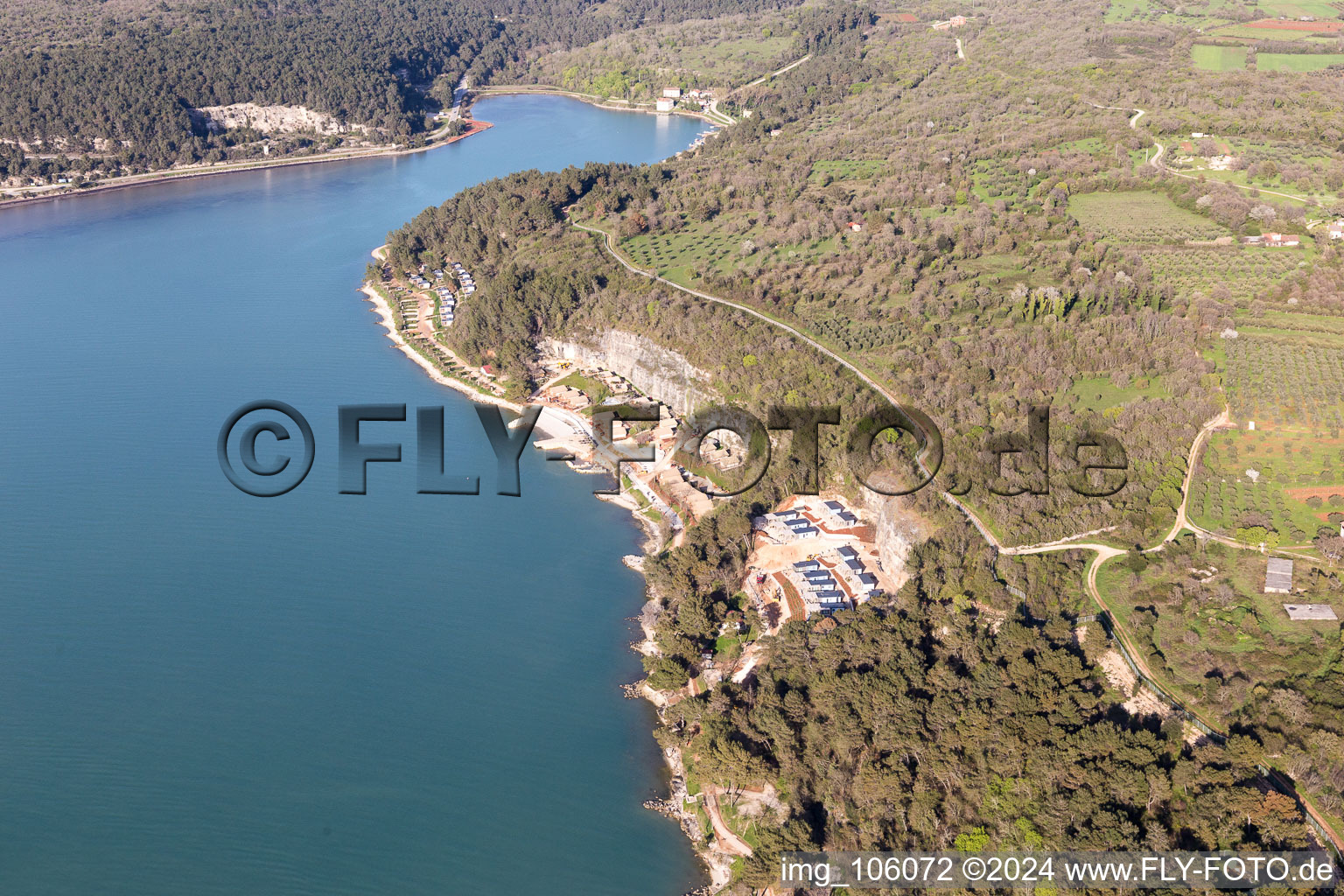 Aerial view of Antenal in the state Gespanschaft Istrien, Croatia