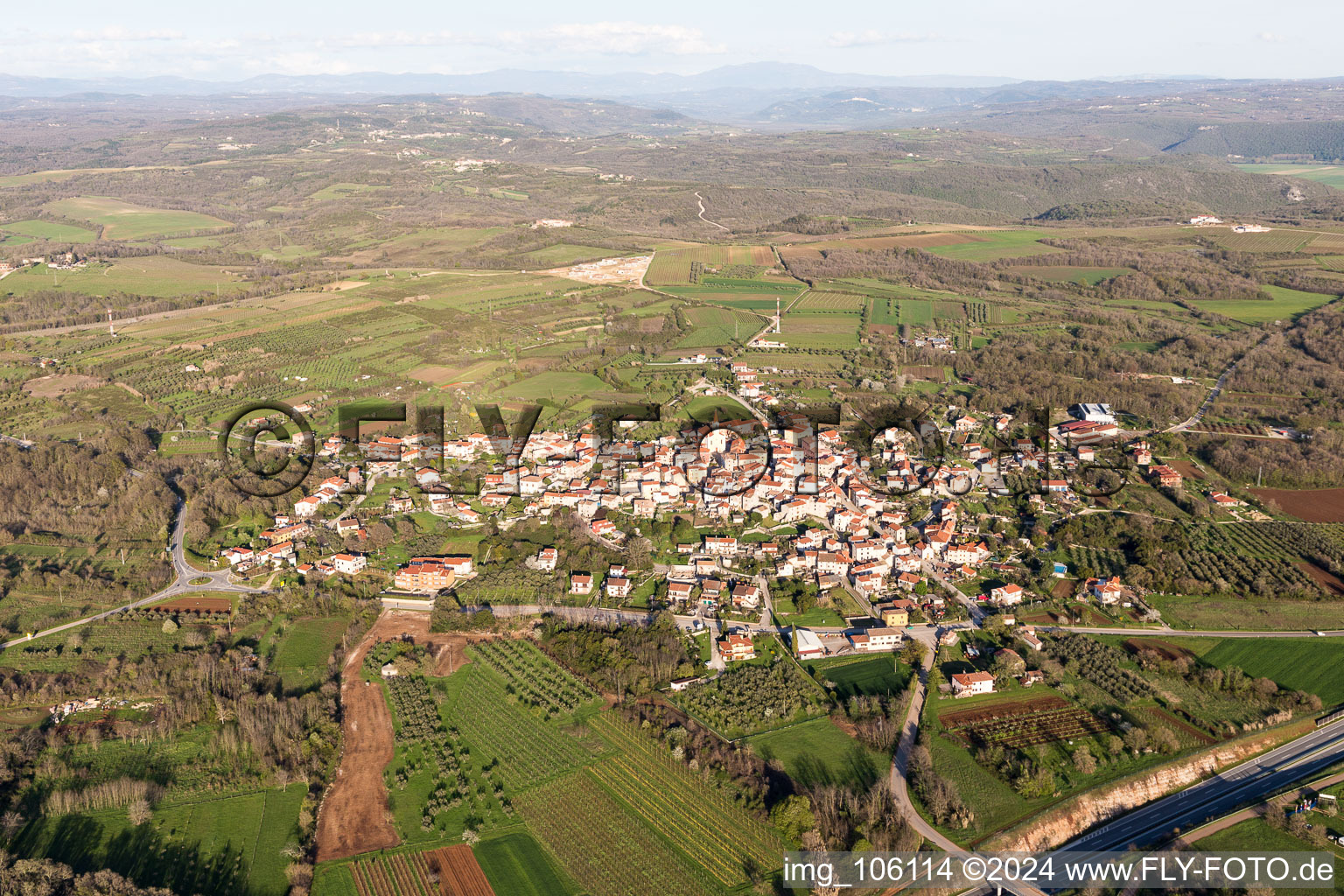 Brtonigla in the state Gespanschaft Istrien, Croatia