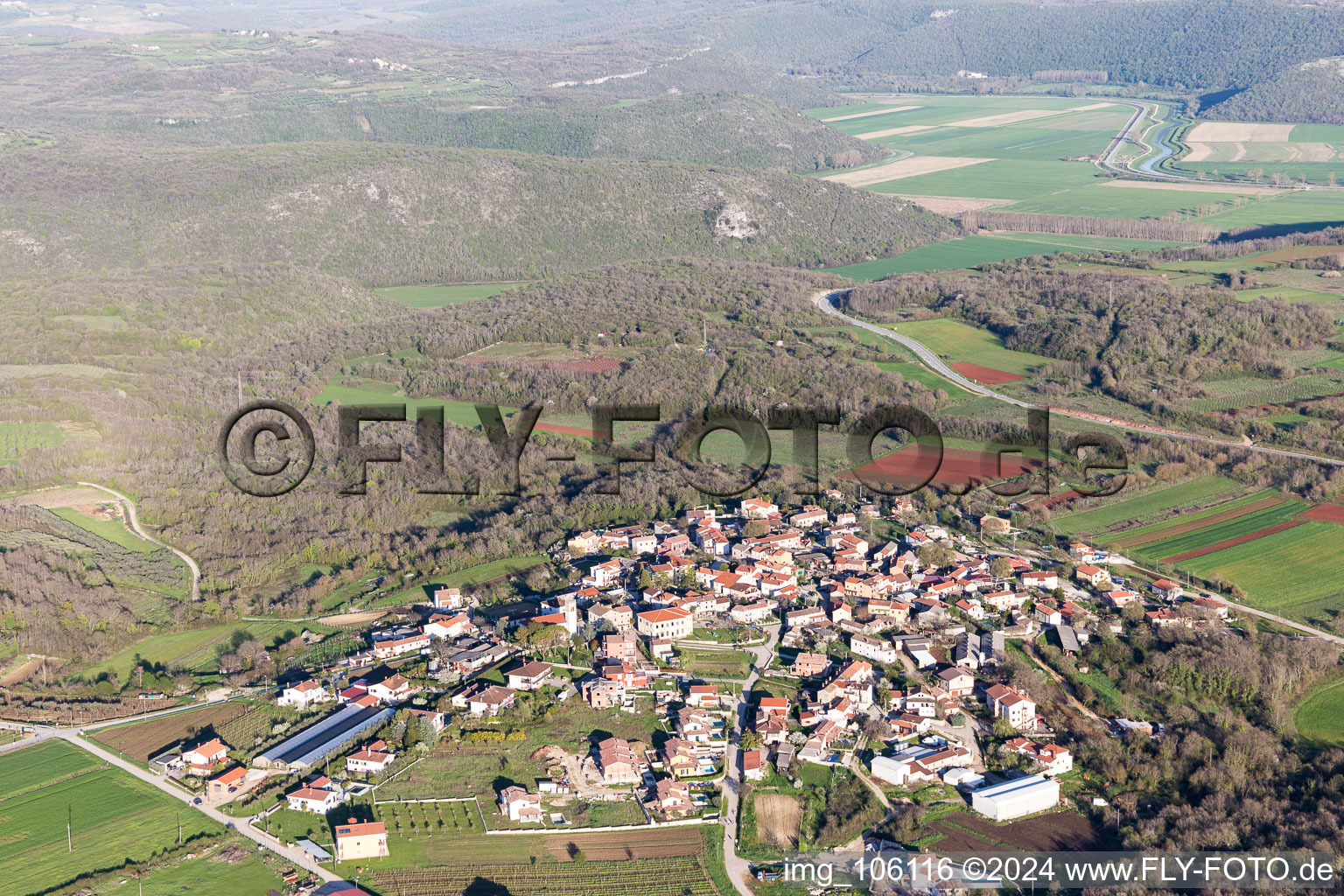 Nova Vas in the state Gespanschaft Istrien, Croatia