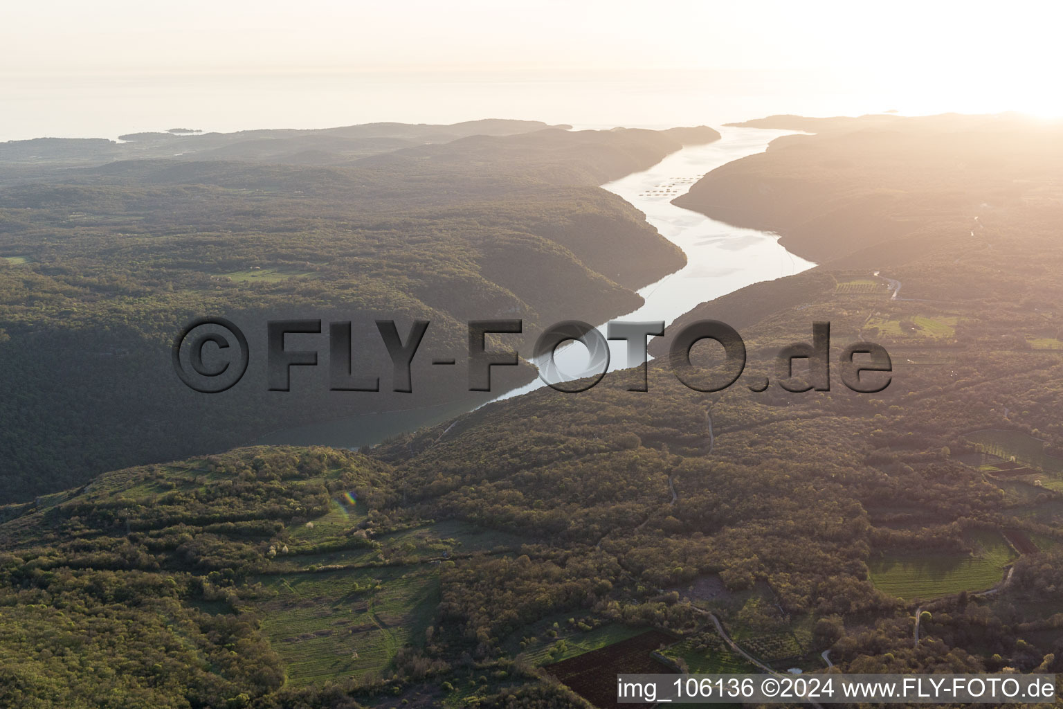 Aerial photograpy of Jural in the state Gespanschaft Istrien, Croatia