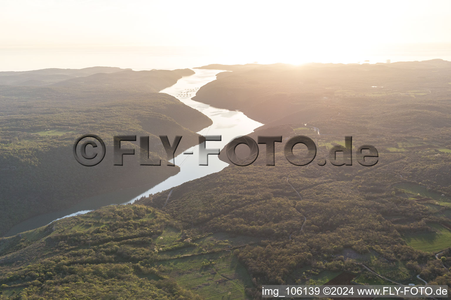 Jural in the state Gespanschaft Istrien, Croatia from above