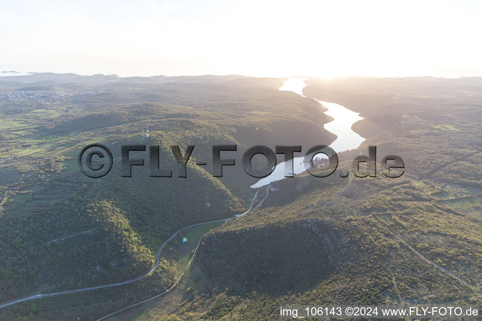 Jural in the state Gespanschaft Istrien, Croatia seen from above