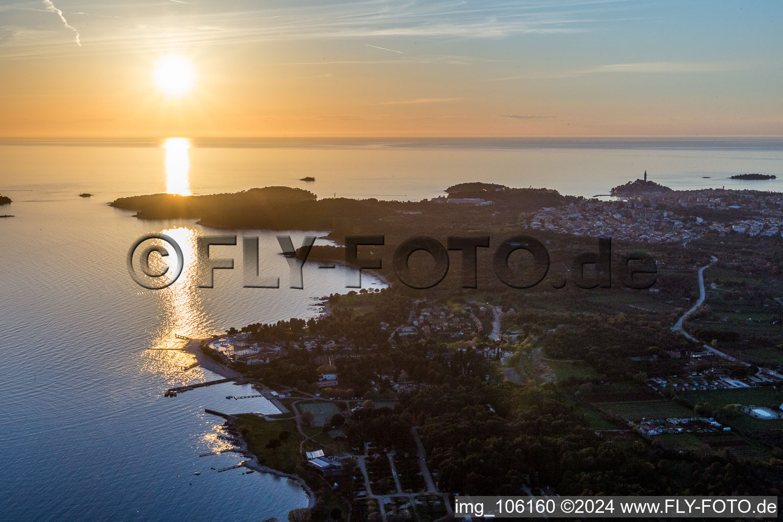 Polari in the state Gespanschaft Istrien, Croatia seen from above