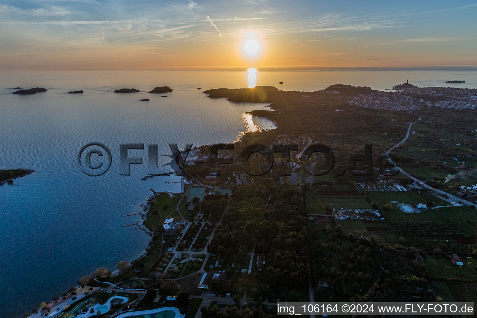 Polari in the state Gespanschaft Istrien, Croatia viewn from the air