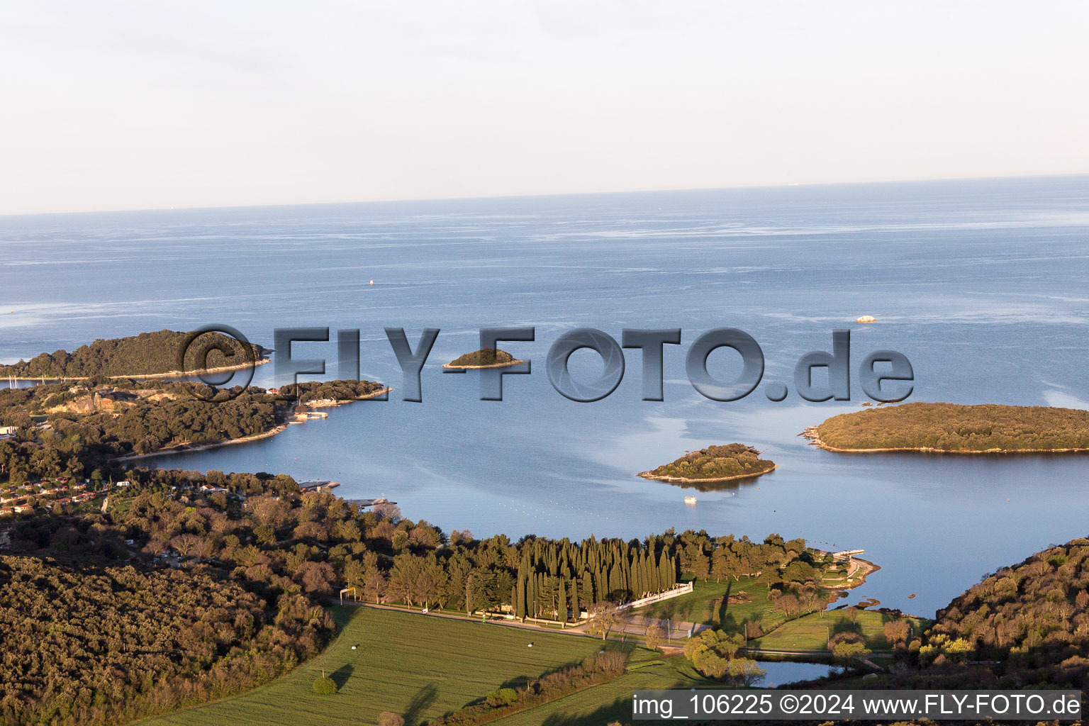 Stancija Valkanela in the state Gespanschaft Istrien, Croatia from the drone perspective