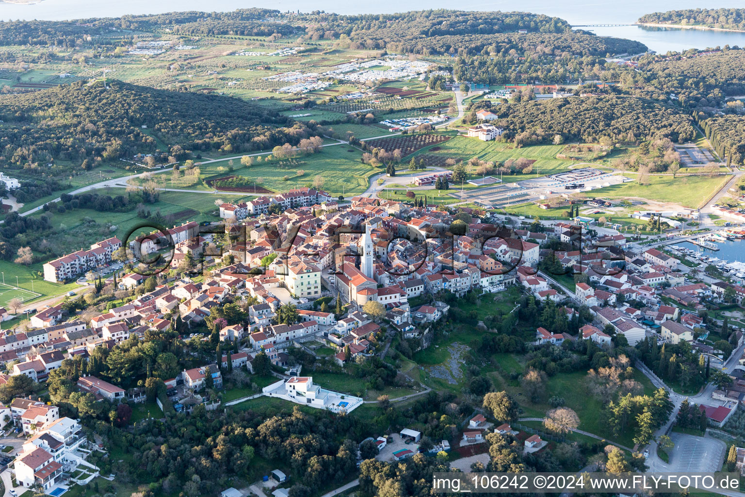 Stancija Valkanela in the state Gespanschaft Istrien, Croatia from the drone perspective