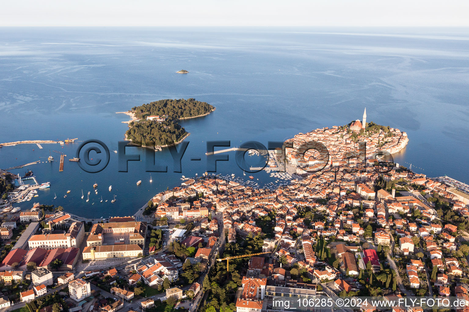 Oblique view of Štanga in the state Gespanschaft Istrien, Croatia