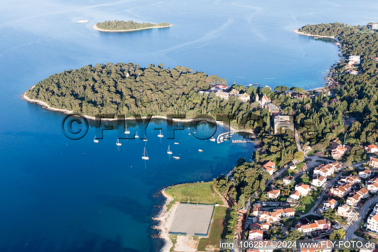 Štanga in the state Gespanschaft Istrien, Croatia out of the air